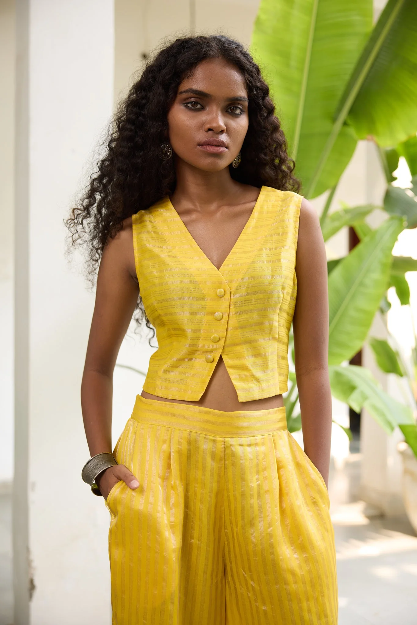 Sabya Set - Yellow - Image 2