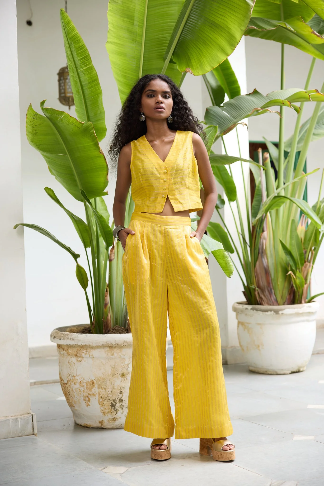 Sabya Set - Yellow - Image 3