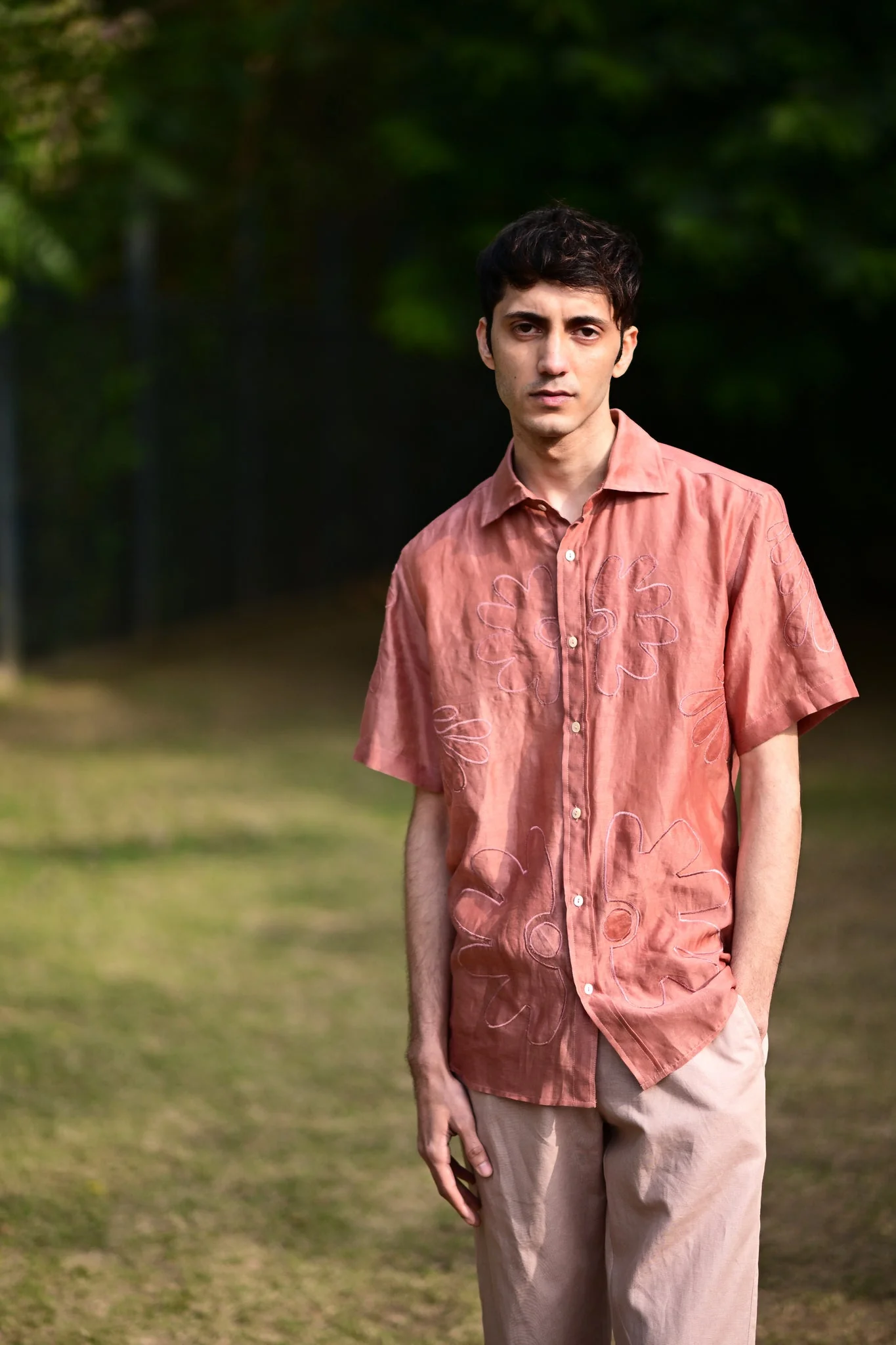 Salmon Appliqué Shirt - Image 4