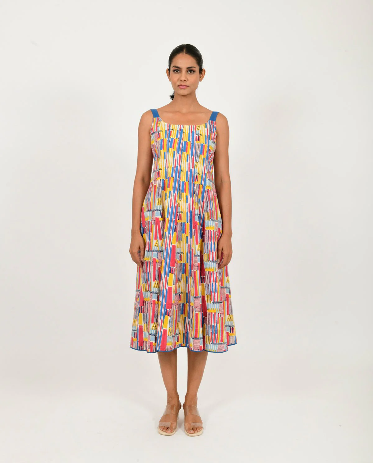 Scribble Multi Doll Linen Dress - Image 3