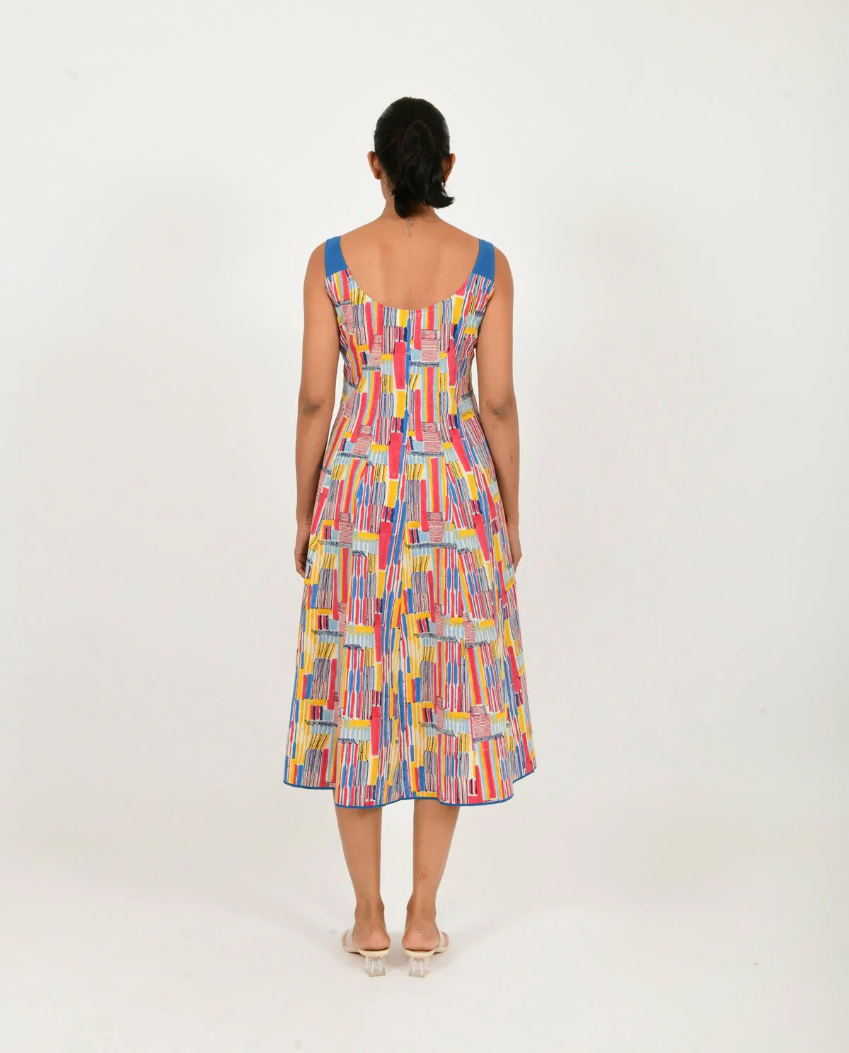 Scribble Multi Doll Linen Dress - Image 5