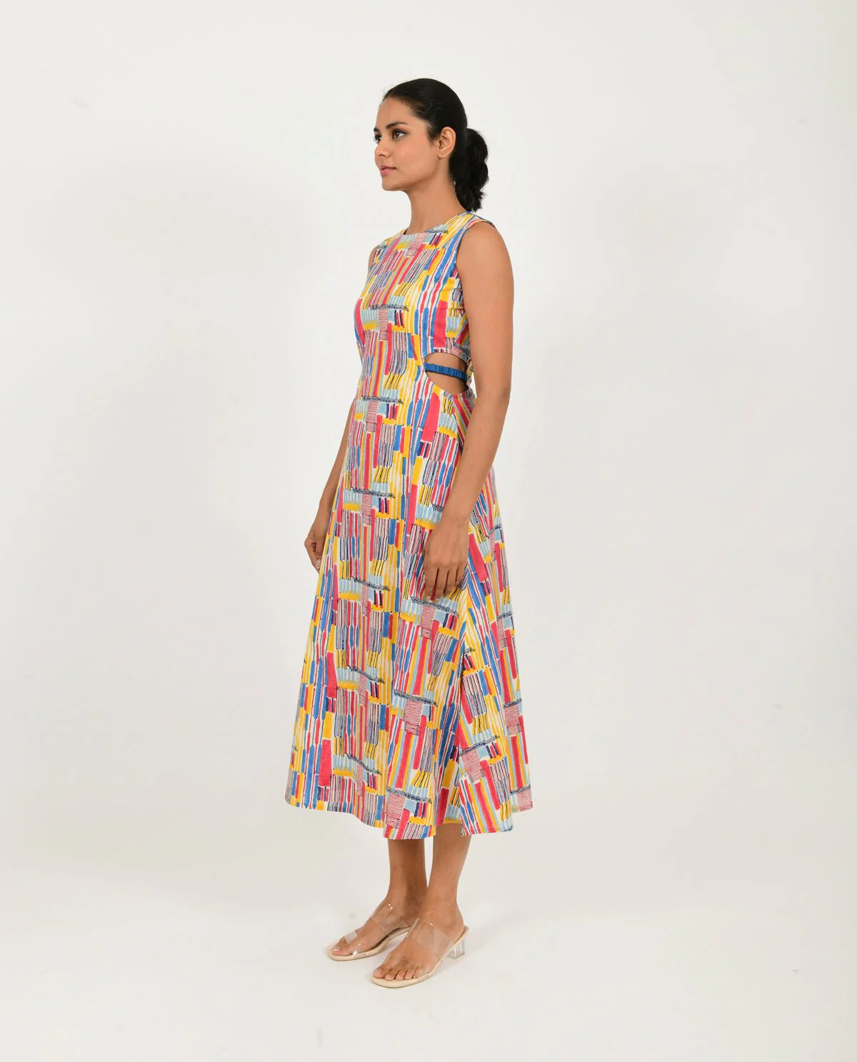Scribble Side Cut Dress - Image 2