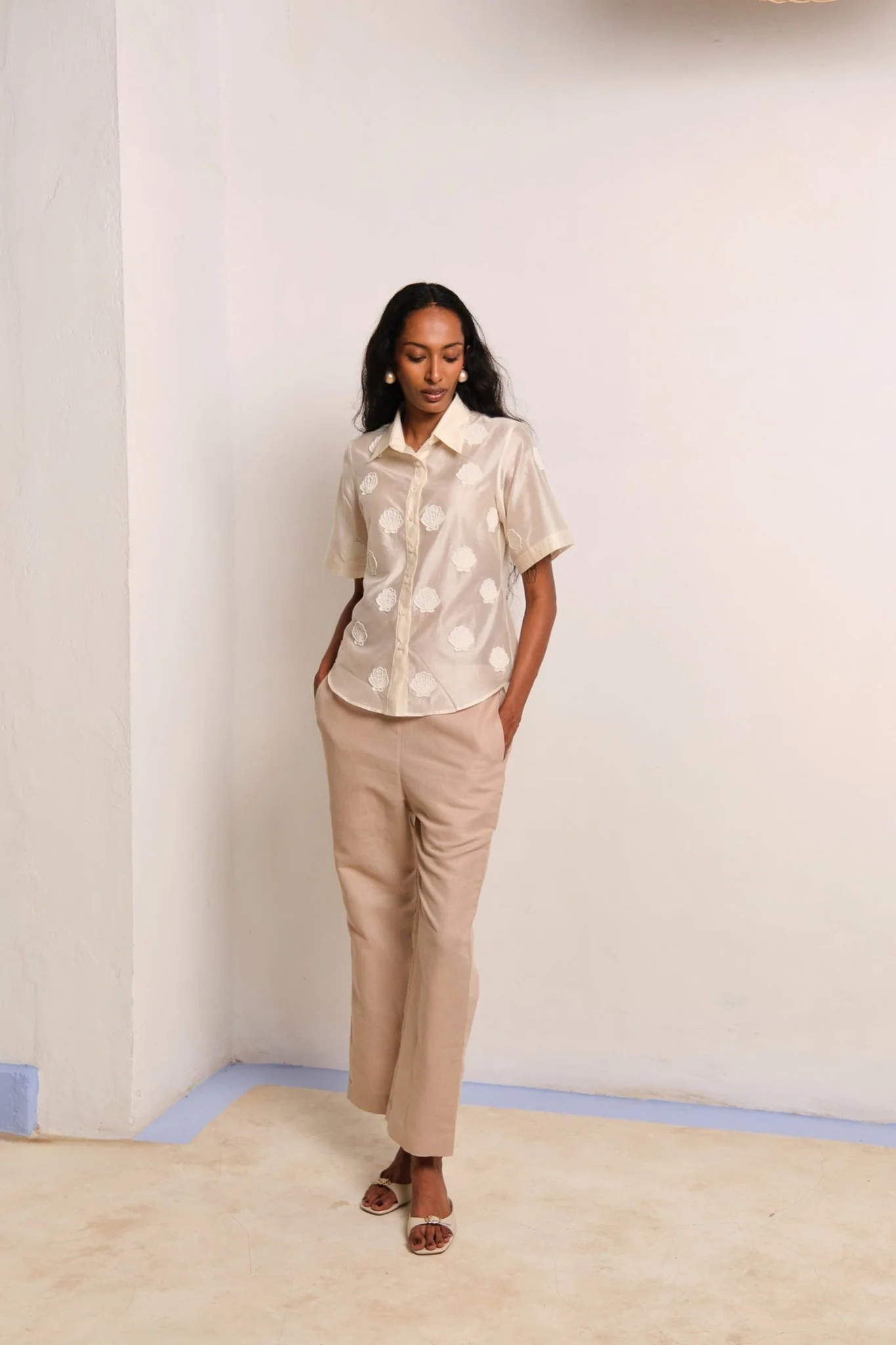 Sea Shell Shirt - Off White - Image 9