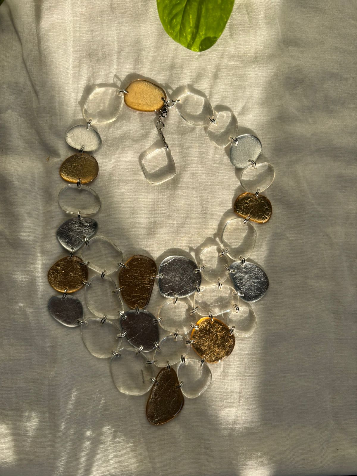 Seaglass Necklace - Gold & Silver