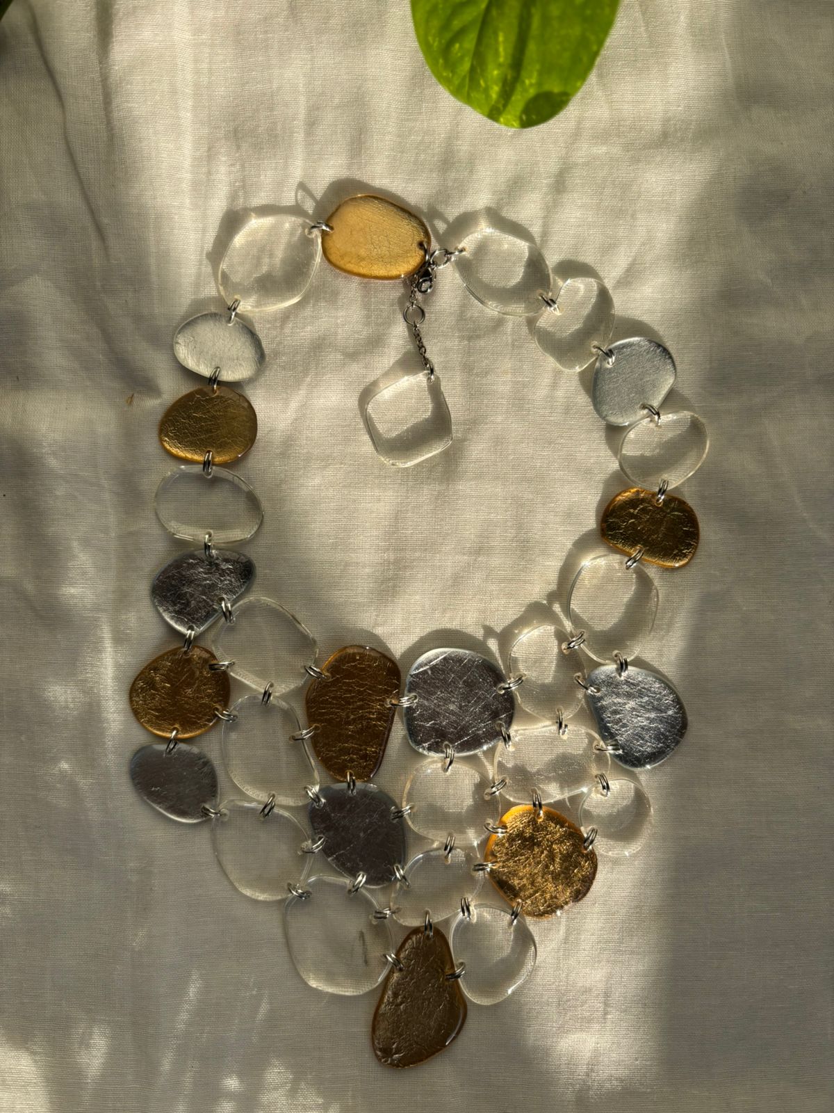 Seaglass Necklace - Gold & Silver - Image 2