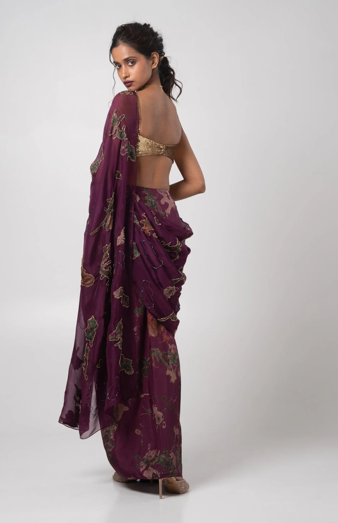 Sear Deconstructed Saree Set - Image 3