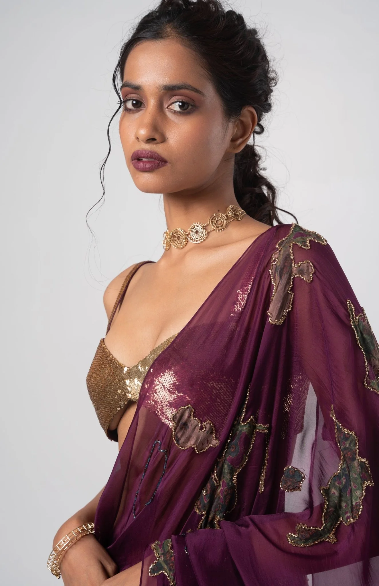 Sear Deconstructed Saree Set - Image 5