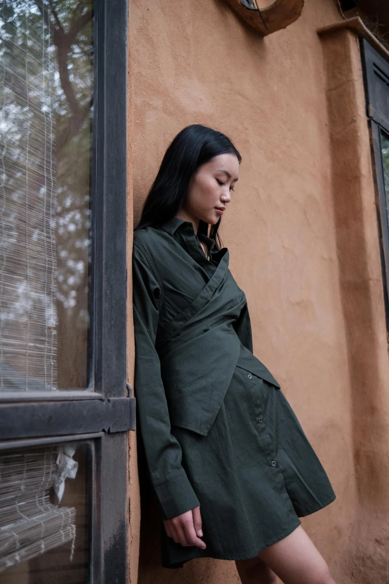 Seattle Wrap Shirt Dress - Image 10