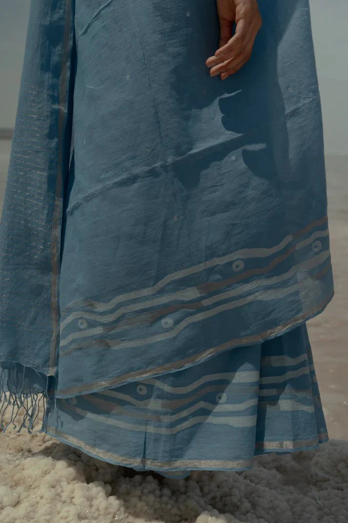 Seawaves Jamdani Saree - Image 2