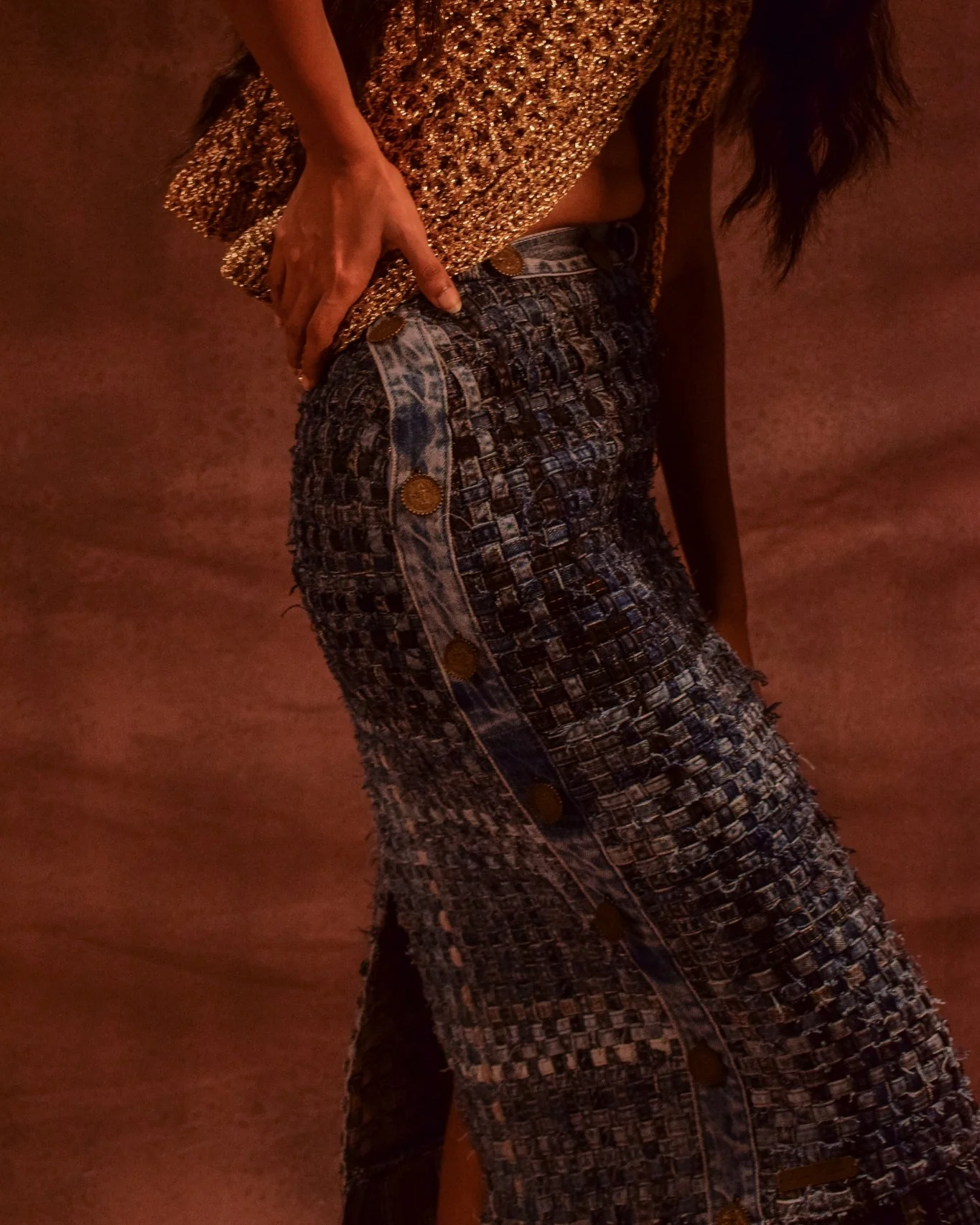 Selvedge Fringe Skirt - Image 2