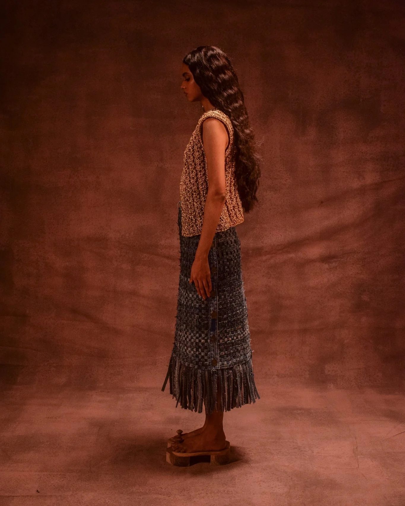 Selvedge Fringe Skirt - Image 4