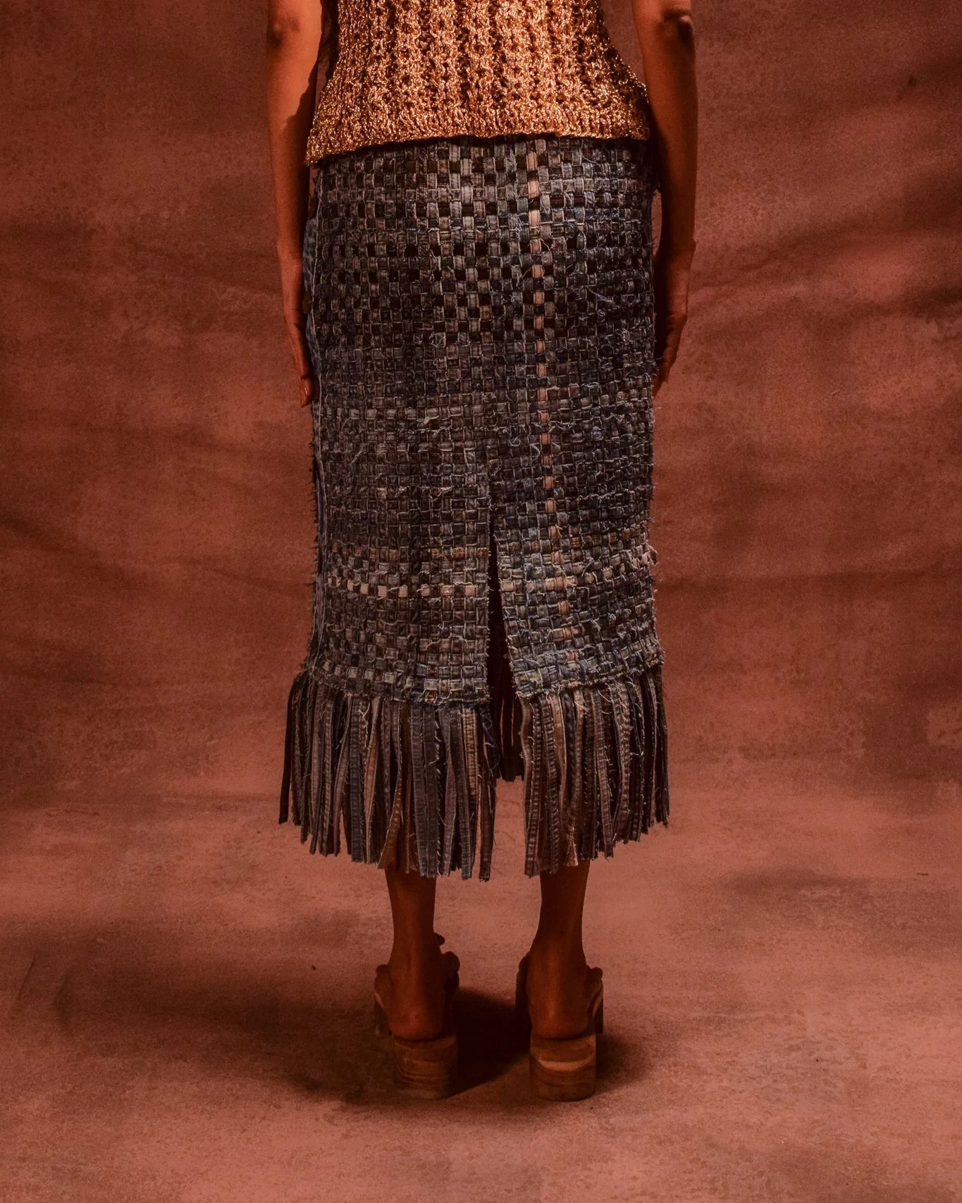 Selvedge Fringe Skirt - Image 5