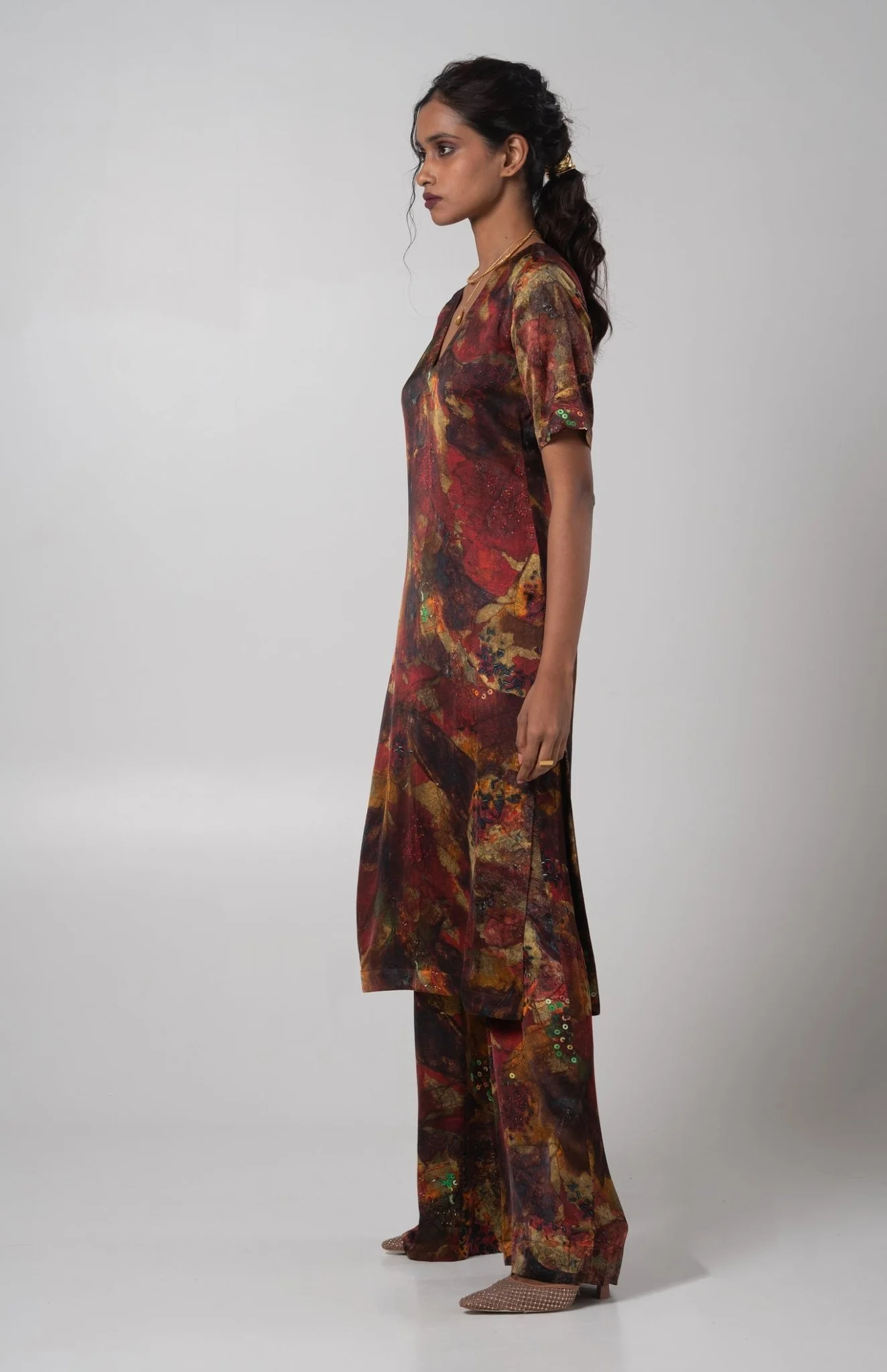 Sepia Kurta Set - Image 4