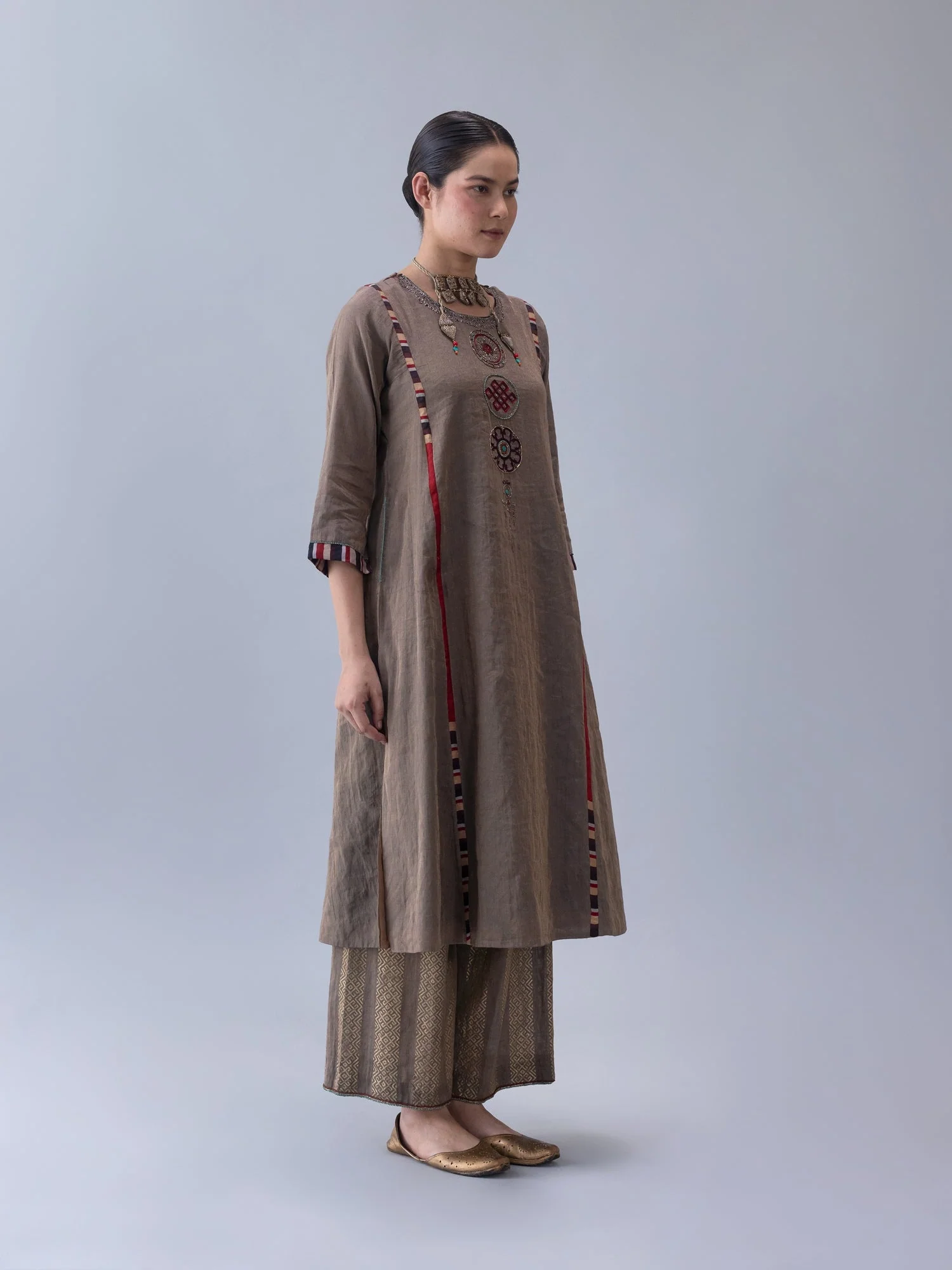 Serdok Charcoal Kurta - Image 3