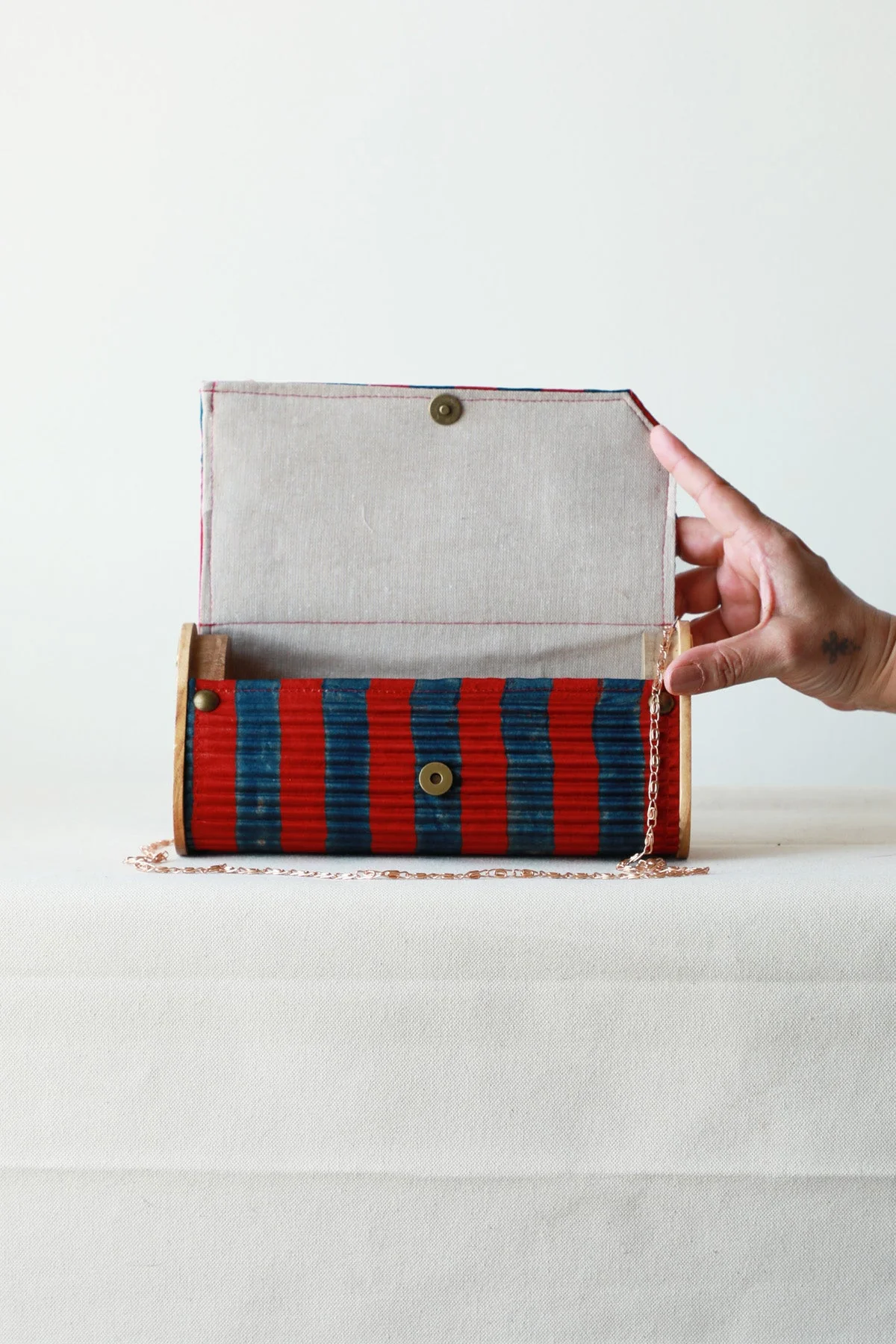 Seta Upcycled Mini Clutch - Image 8