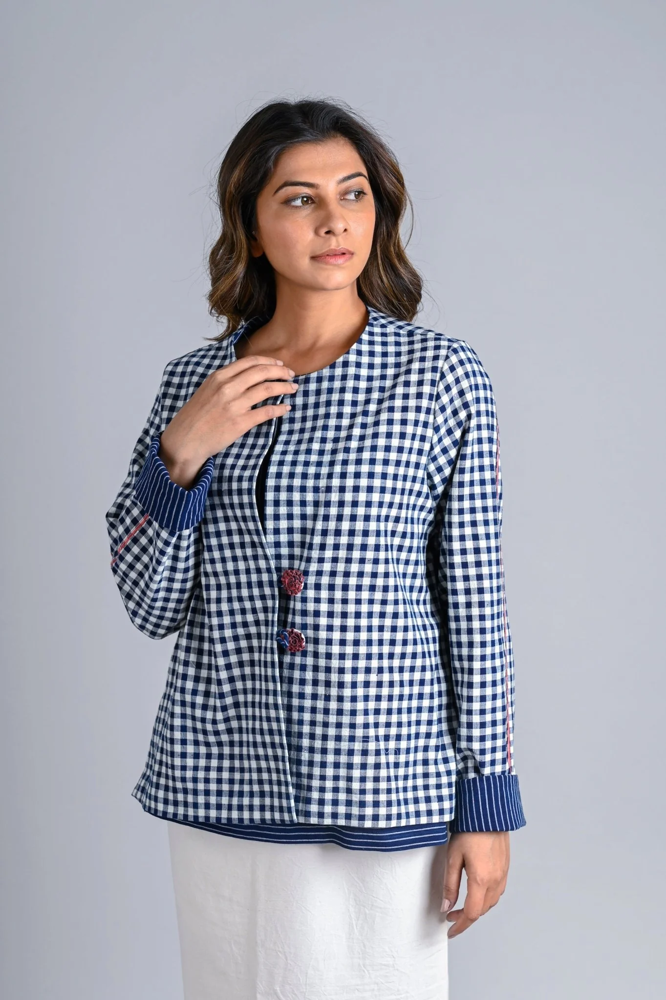 Short Fold Up Sleeve Jacket - Image 2