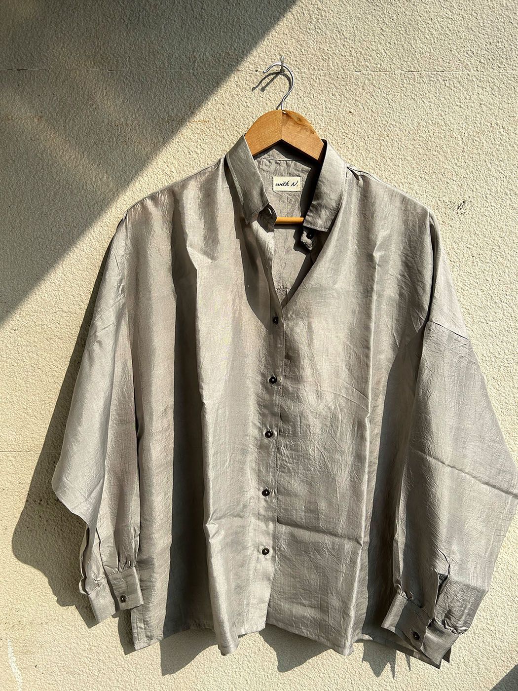 Silk Oversized Shirt - Image 6