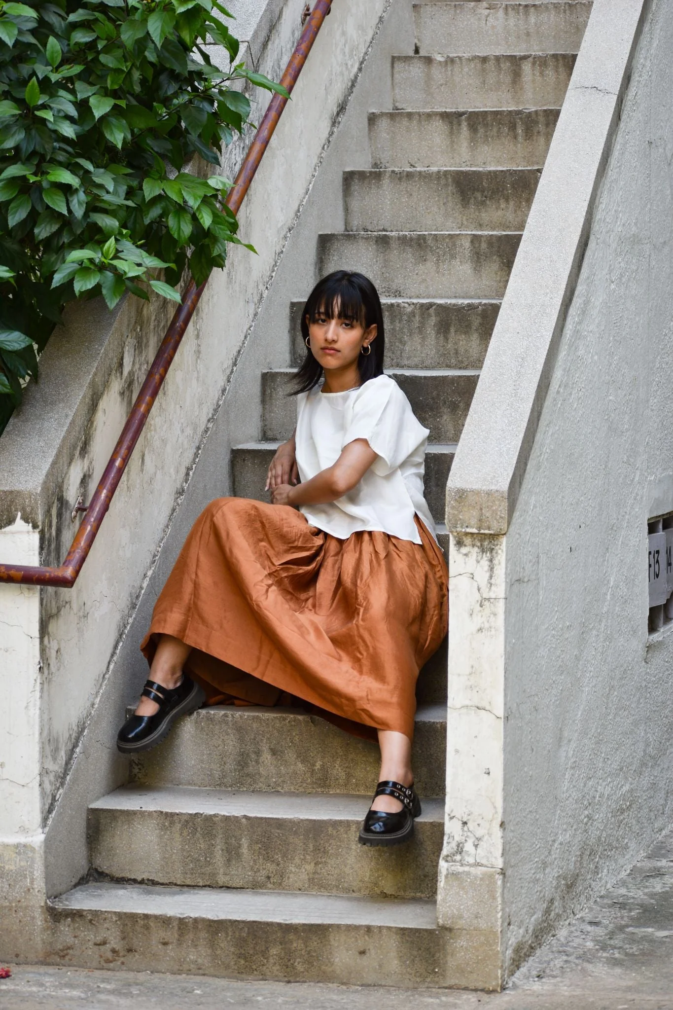Silk Skirt-Clay - Image 5