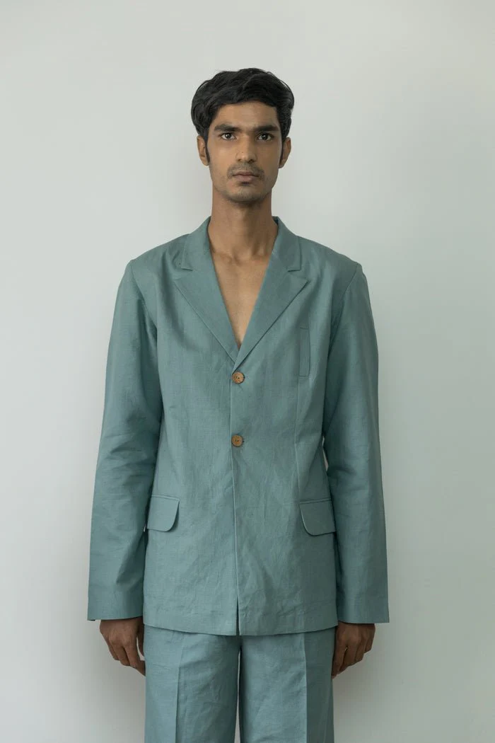 Single-Breasted Tailored Blazer - Image 4