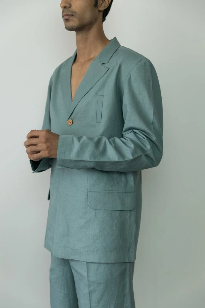 Single-Breasted Tailored Blazer - Image 5