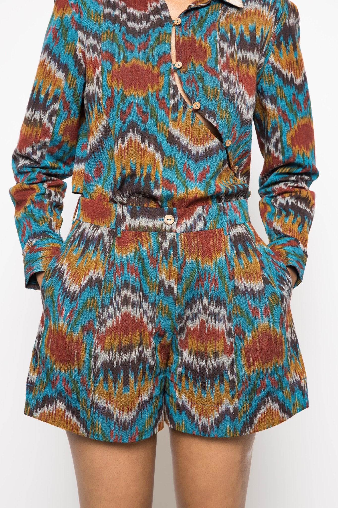 Slouchy Pleated Shorts - Image 2