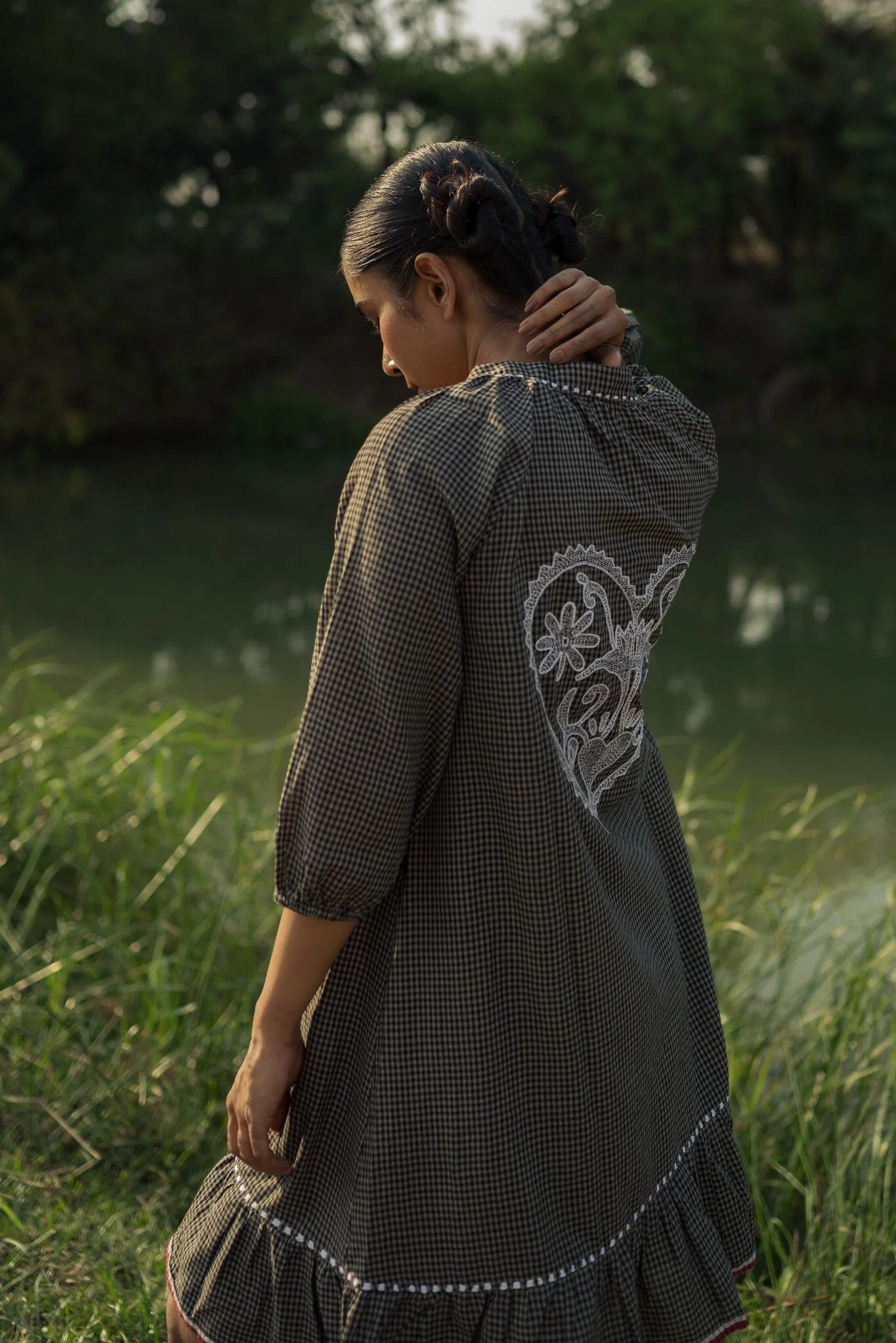 Sohrai Holiday Dress - Dark Grey - Image 3