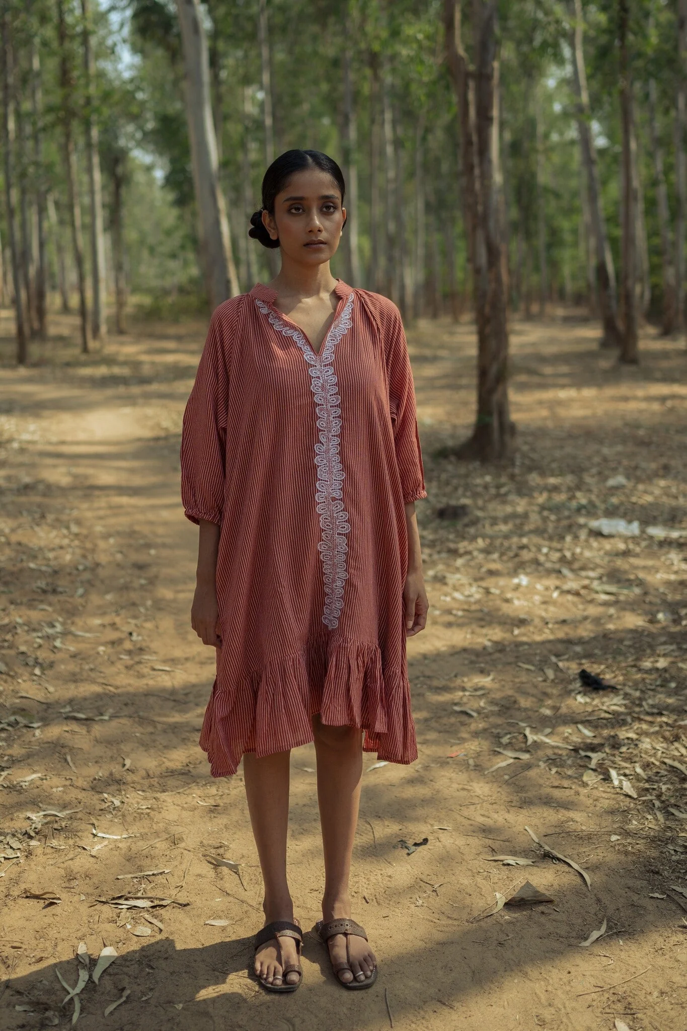 Sohrai Holiday Dress - Rust