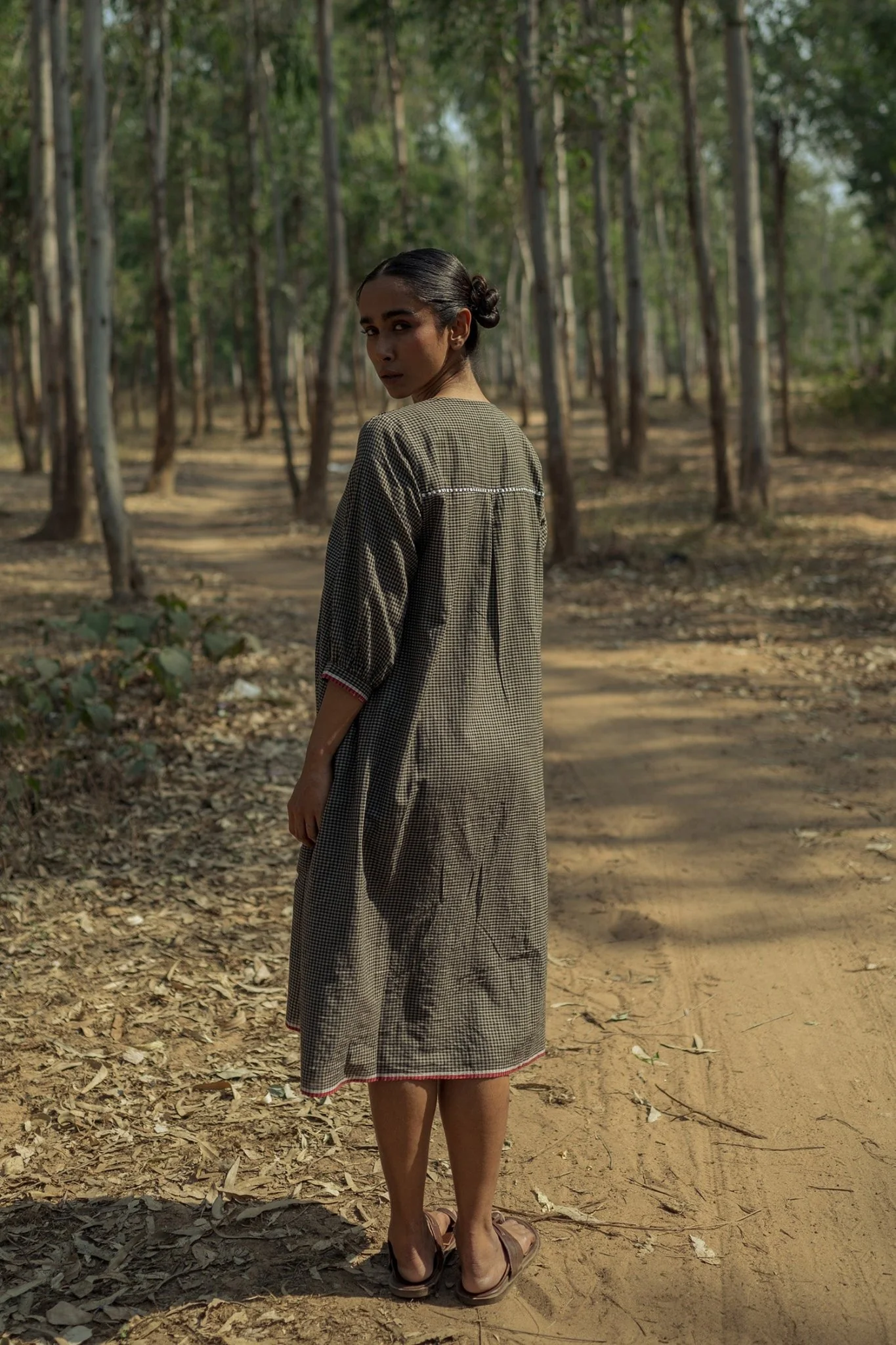 Sohrai Shirt Dress - Dark Grey - Image 5