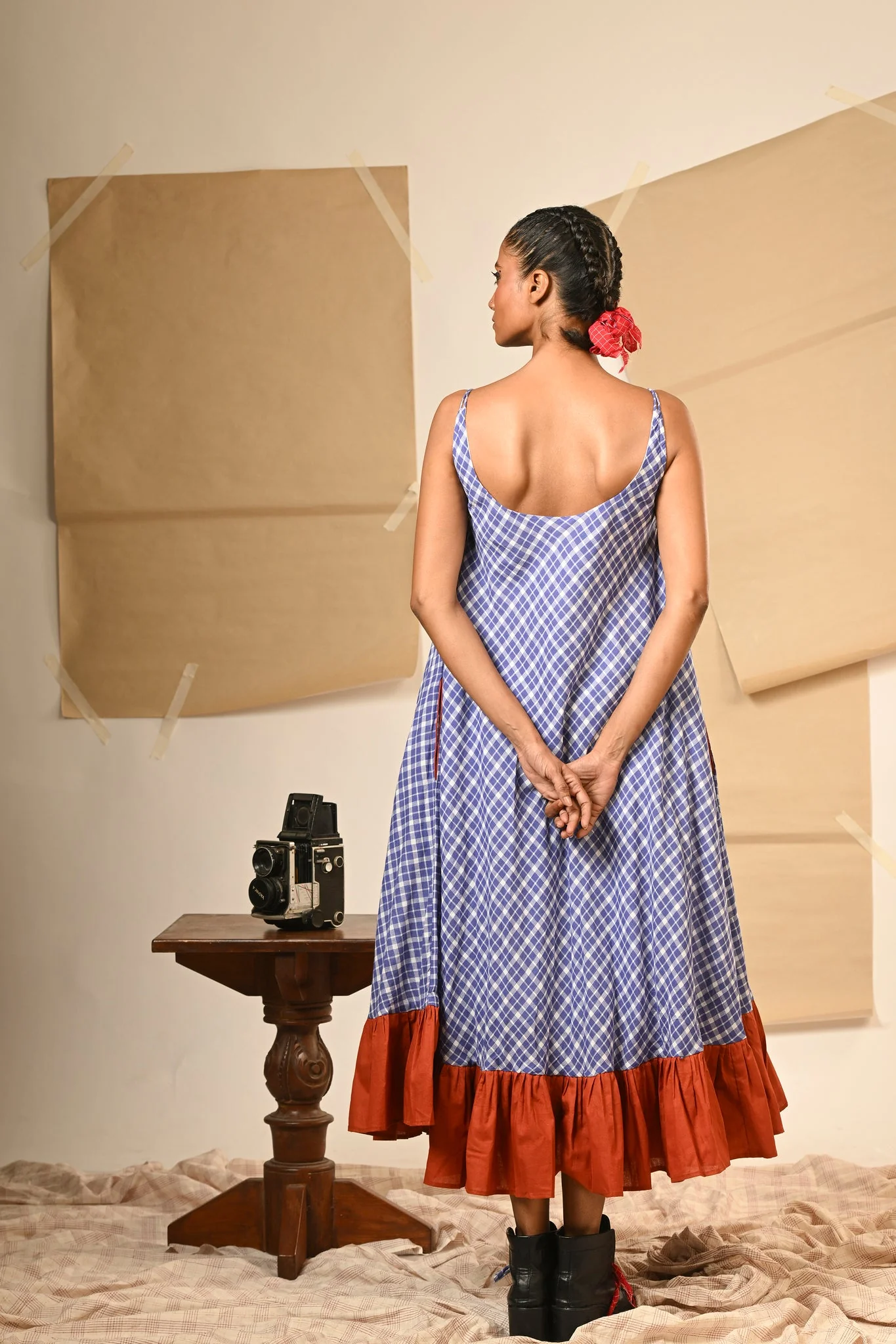 Spaghetti Cowl Dress - Image 8