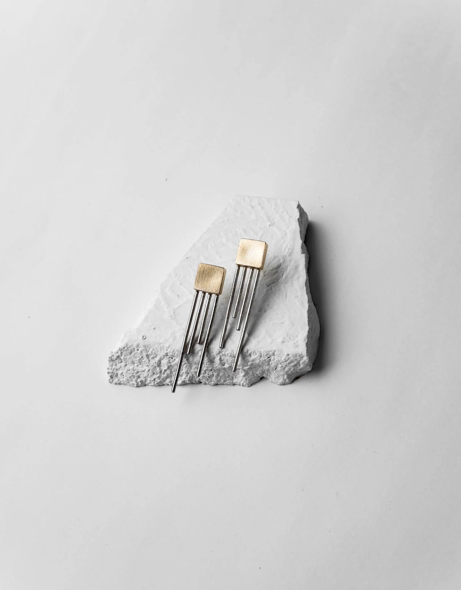 Square Trinity Earrings - Image 4