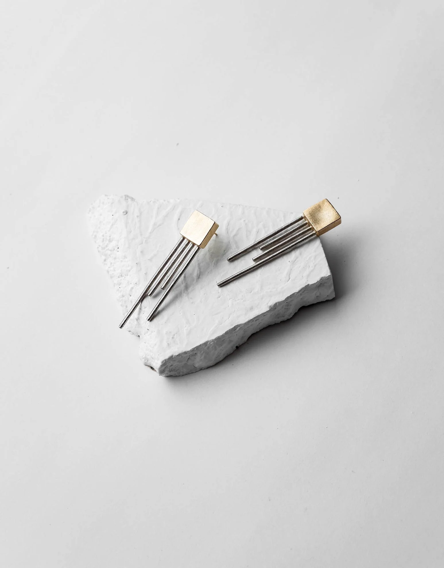 Square Trinity Earrings - Image 5
