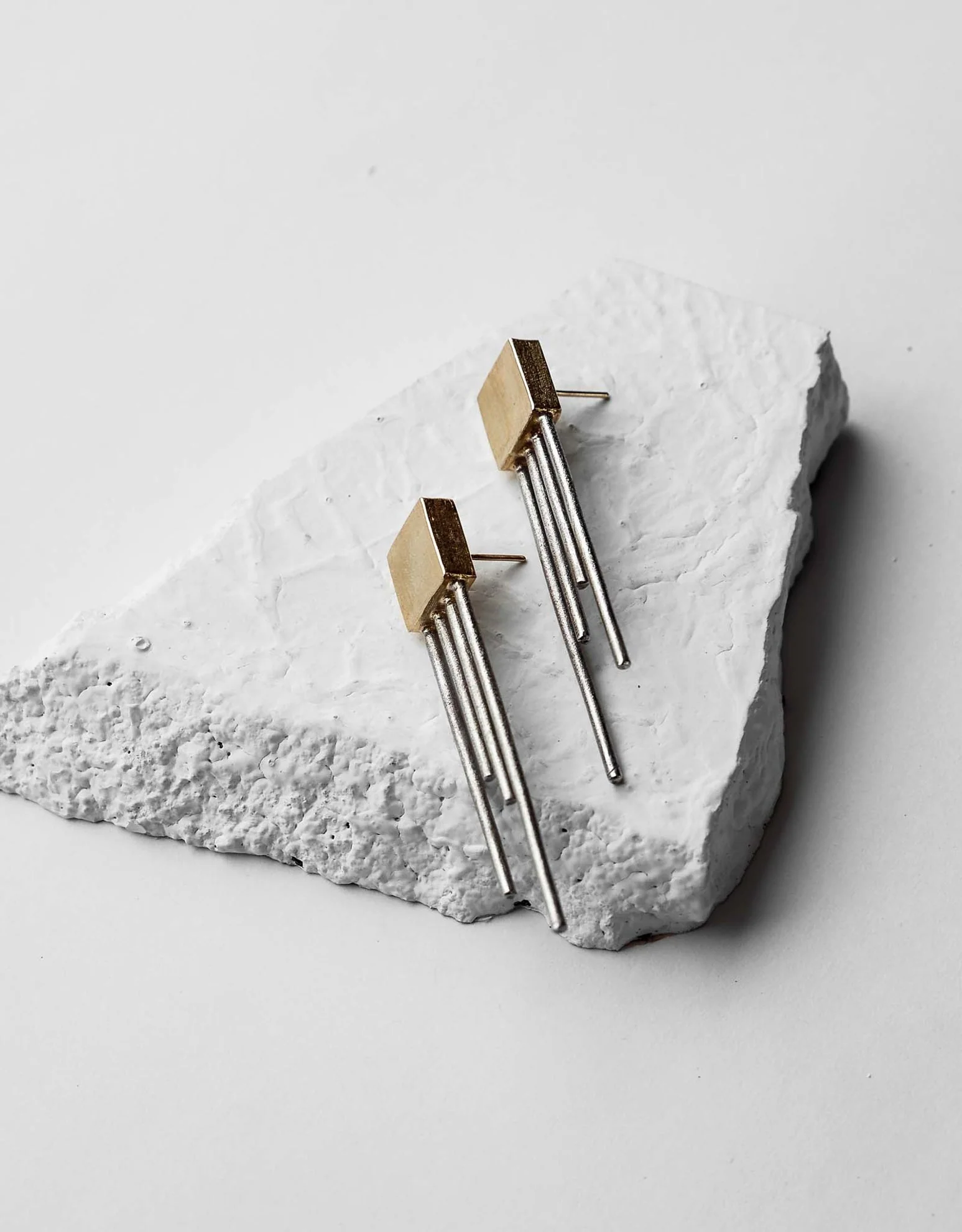 Square Trinity Earrings - Image 6