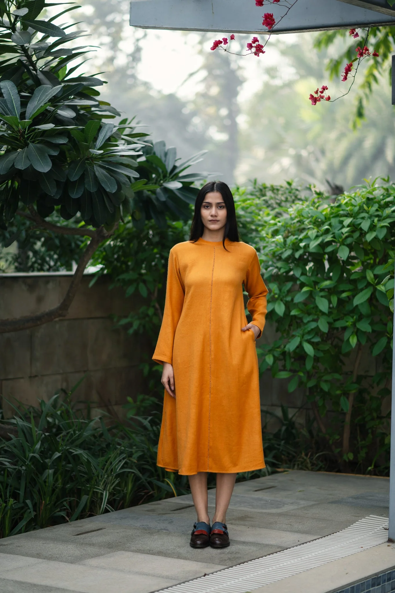 Starflower Dress - Mustard Yellow