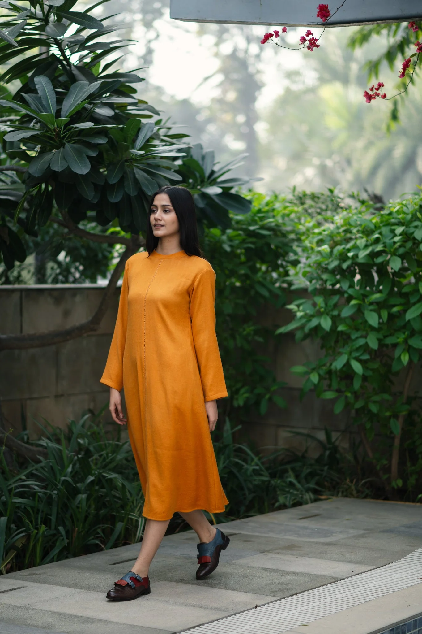 Starflower Dress - Mustard Yellow - Image 2