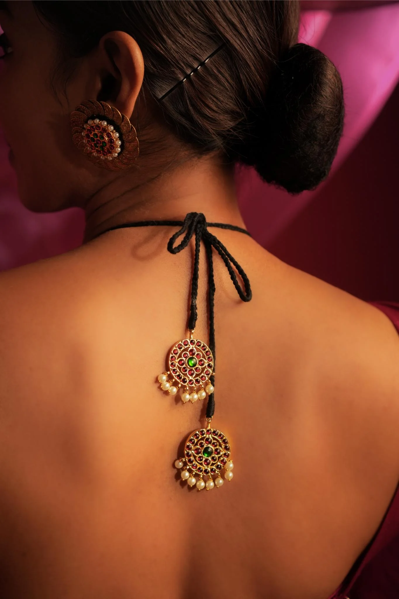 Statement Coined Temple Necklace - Image 7