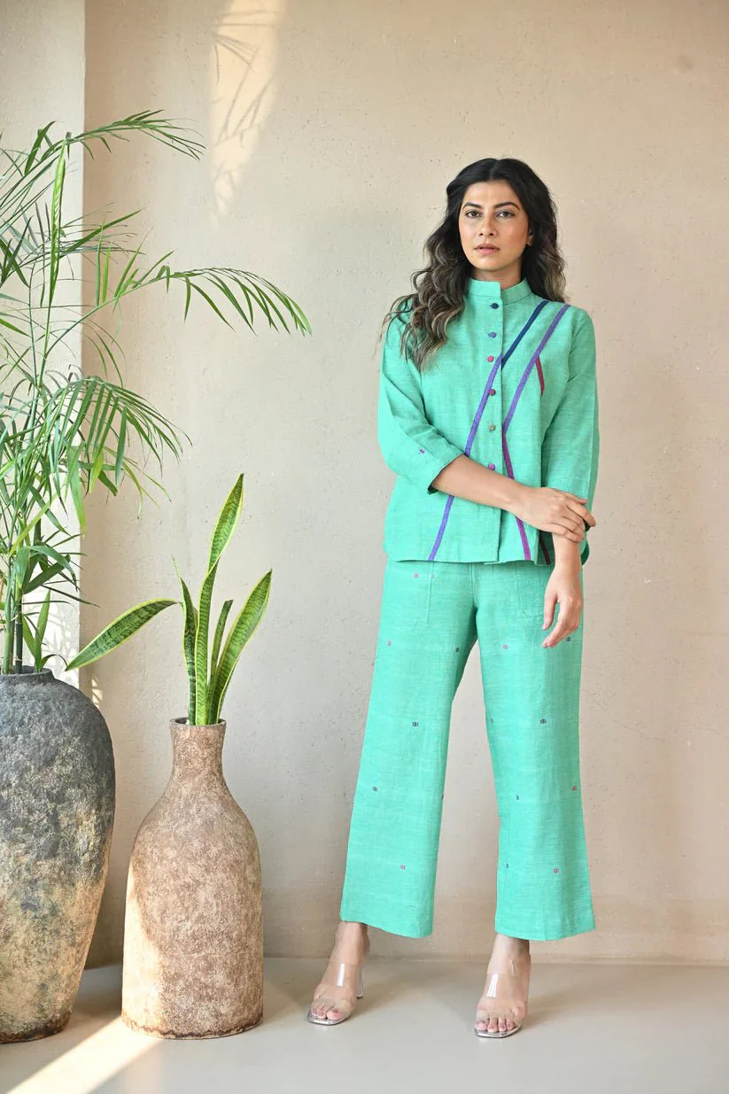 Straight Cut Pant - Mint Green