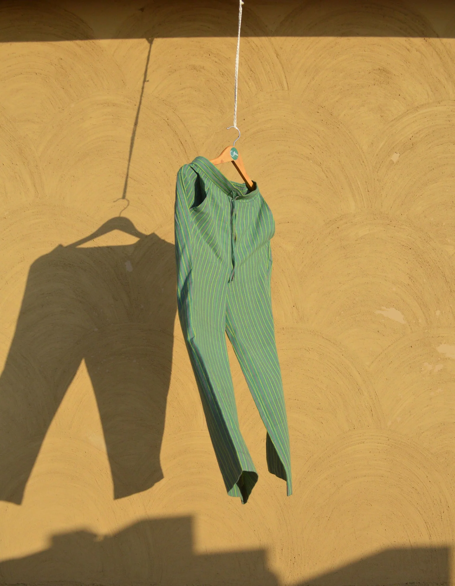 Striped Cotton Unisex Trouser - Image 4