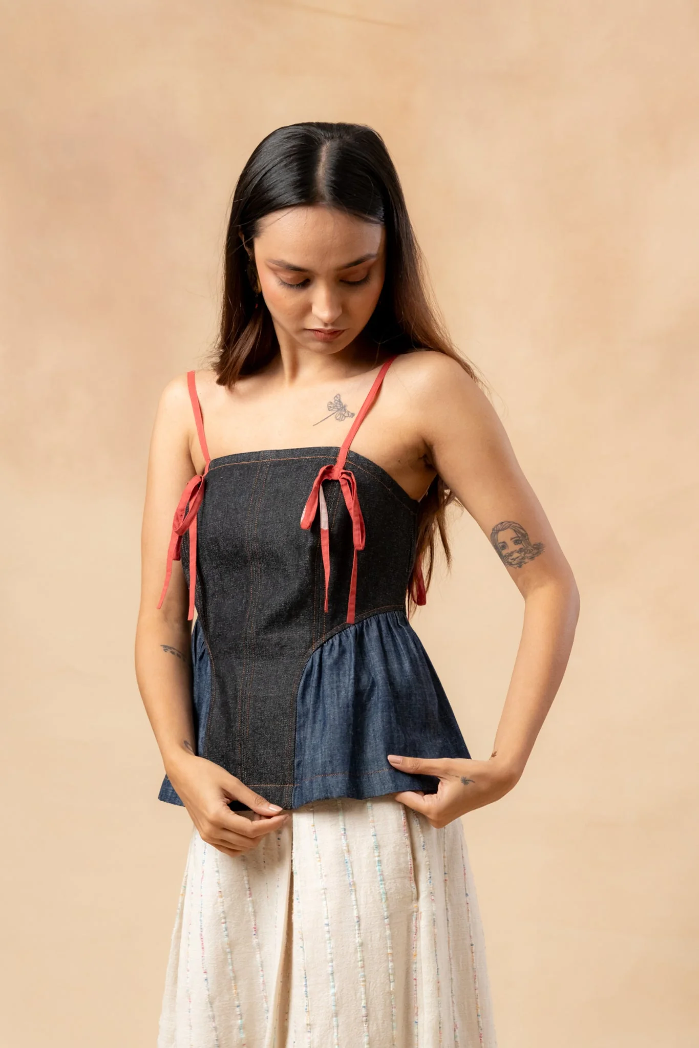 Sunhat Spell Denim Top - Image 3