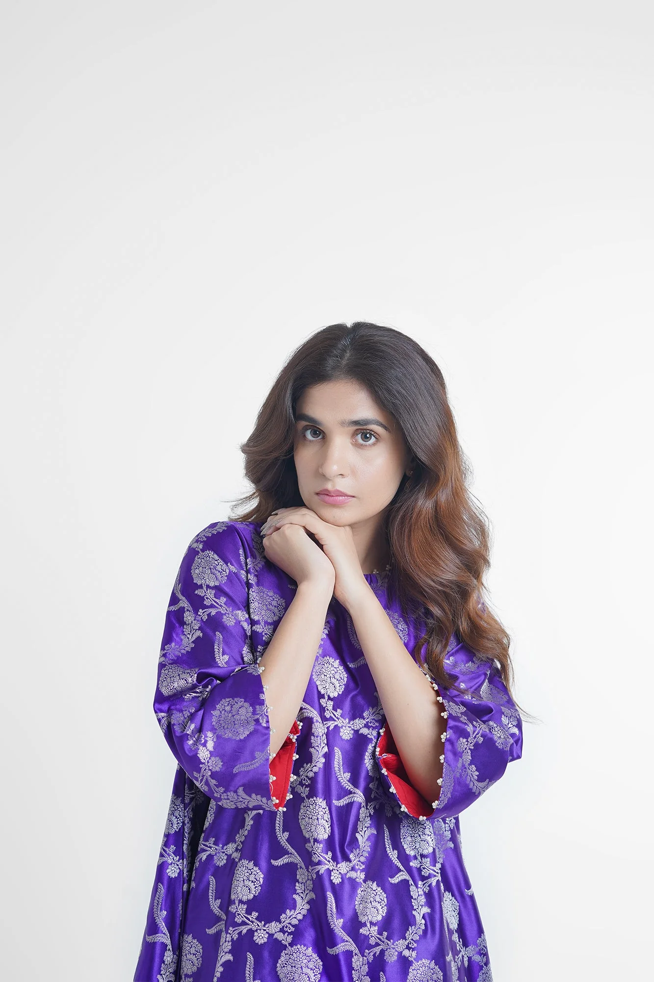 Sunheri Kurta Set in Purple - Image 2