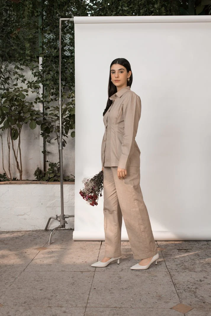 Tailored Pleated Pants - Image 4