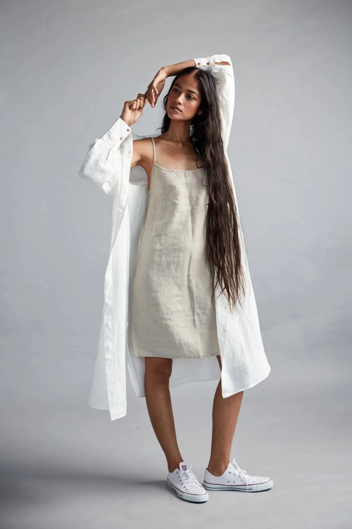 Taj Linen Shirt Dress - Image 3
