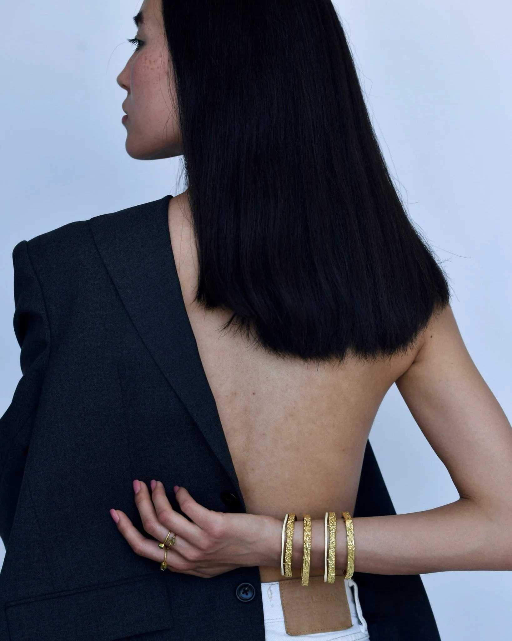 Textured Hexagonal Bracelet