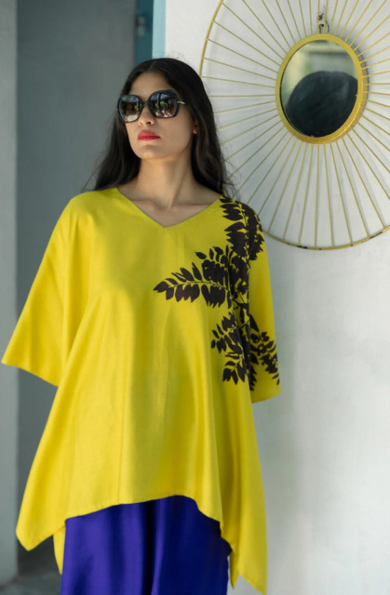The 'Bada Patta' Eri Peace Silk Kaftan - Image 4
