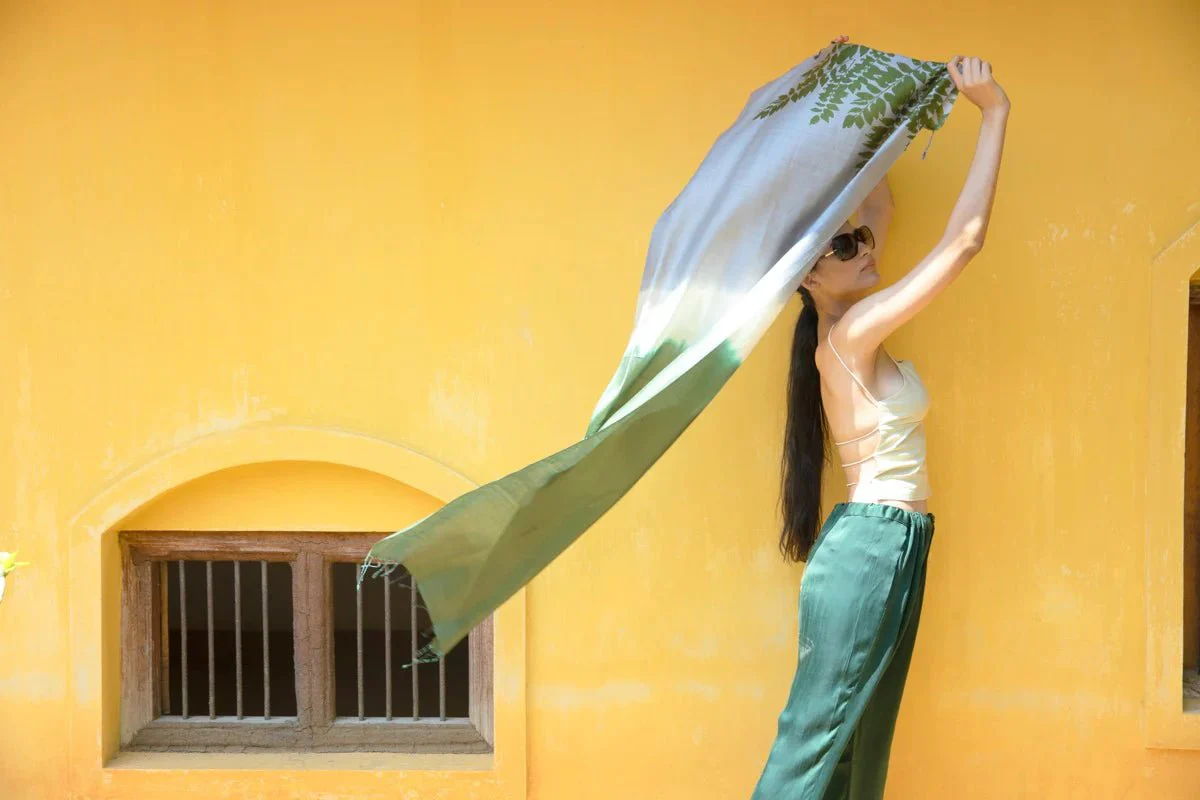 The 'Nivar' Eri Silk Scarf - Image 6
