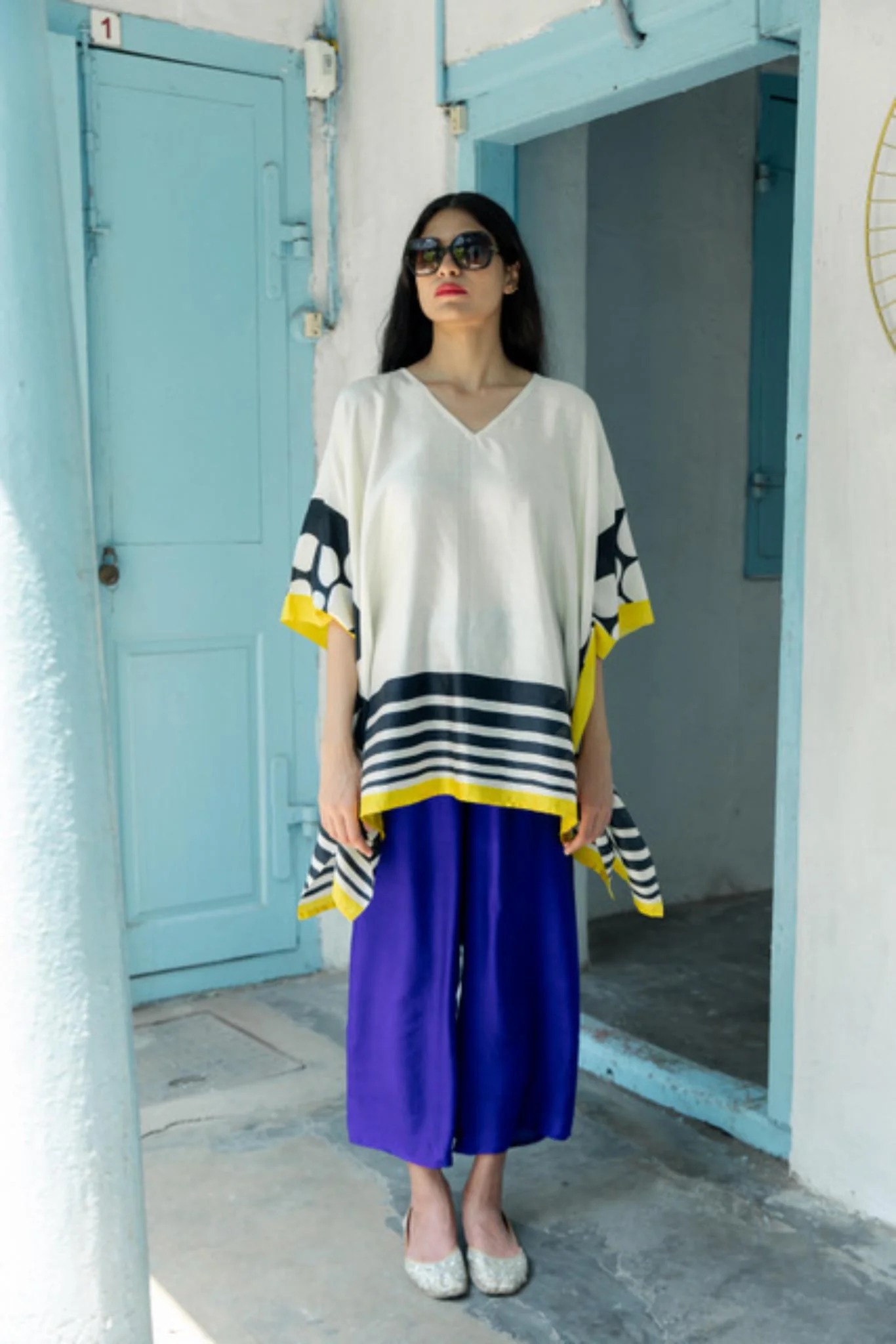 The 'Peela Phool' Eri Peace Silk Kaftan - Image 5
