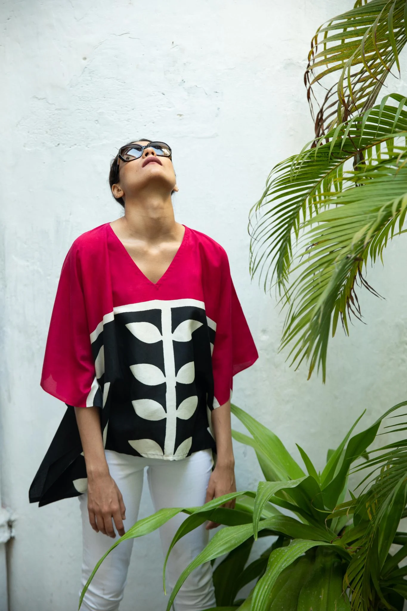 The 'Pink Panther' Eri Peace Silk Kaftan - Image 4