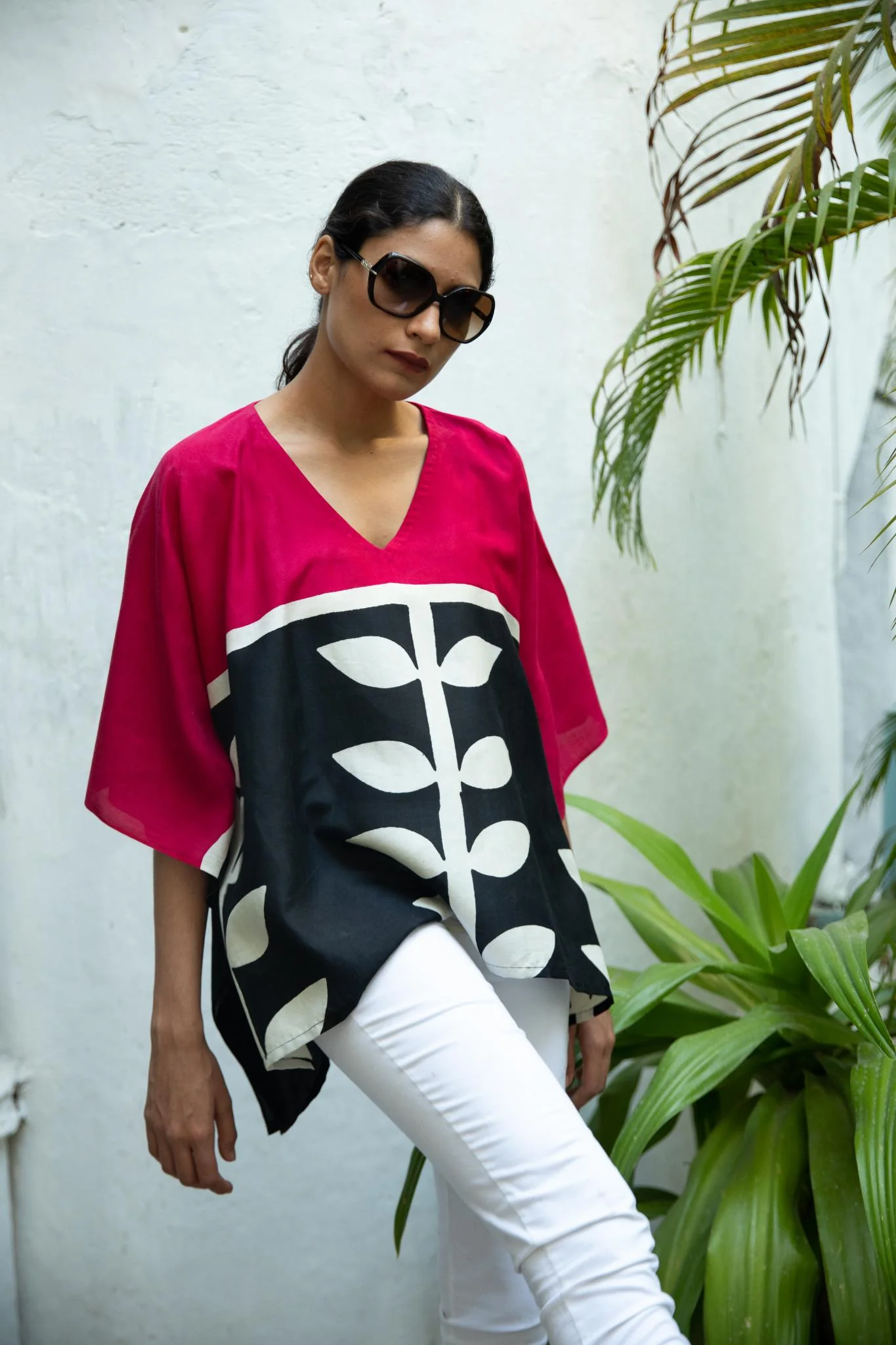 The 'Pink Panther' Eri Peace Silk Kaftan - Image 6