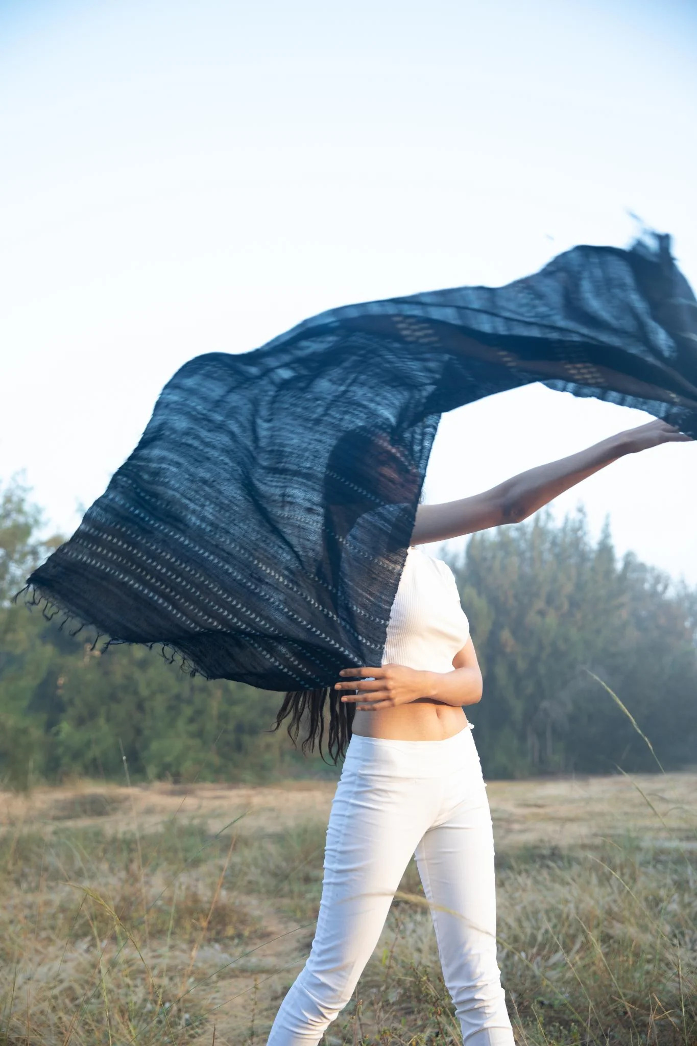 The 'Shibui' Tussar Silk Scarf - Image 3