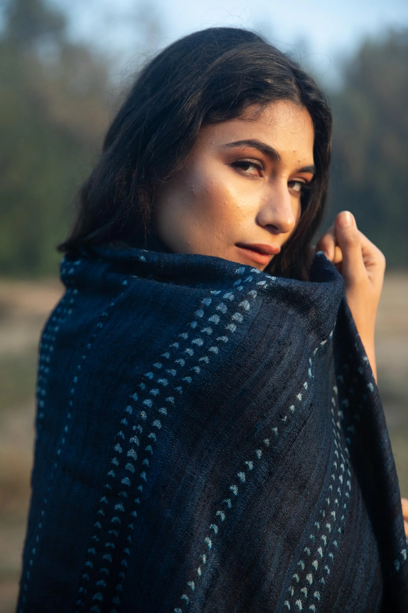 The 'Shibui' Tussar Silk Scarf - Image 6