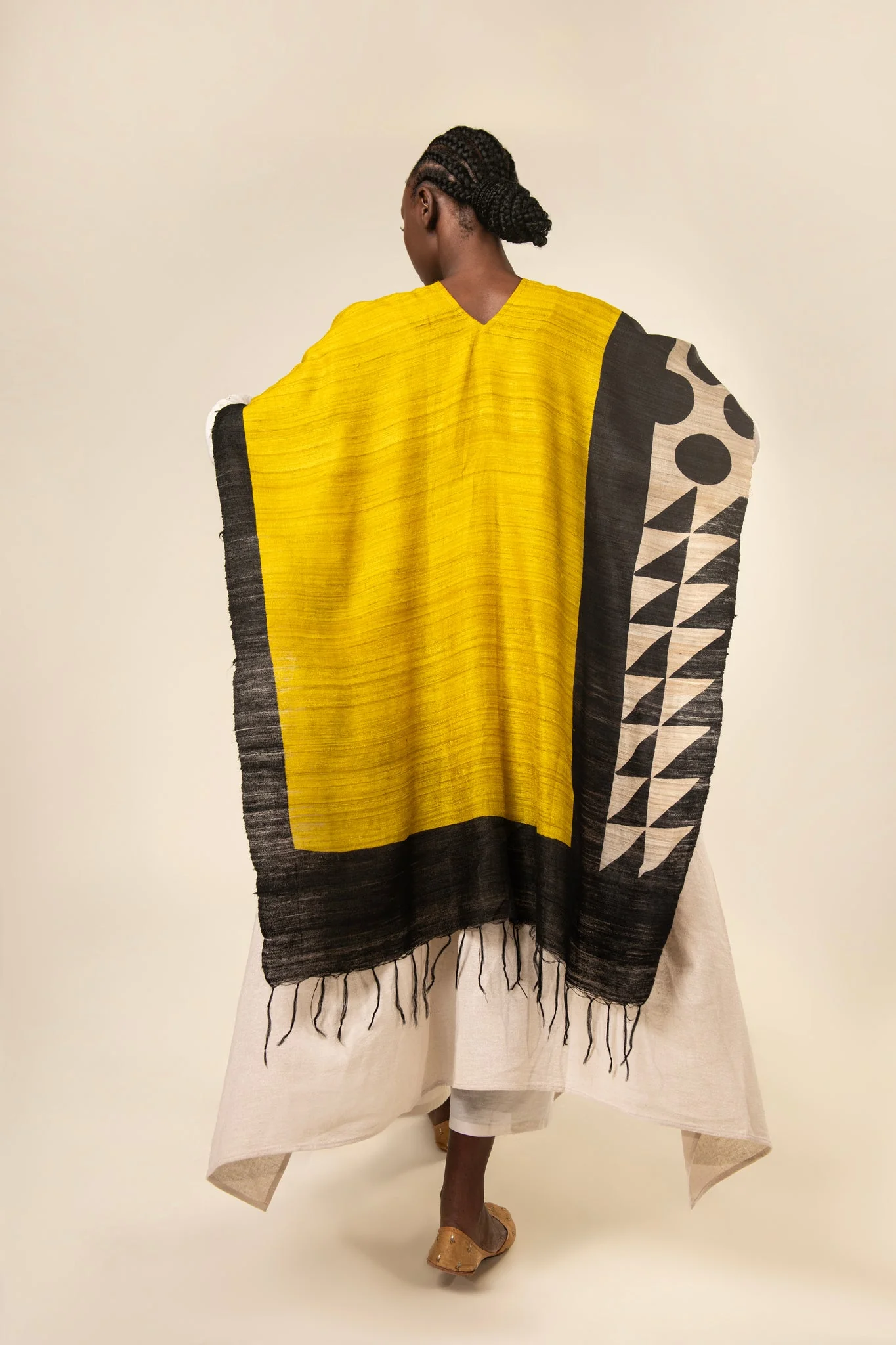 The Sun Tussar Peace Silk 3 in 1 Cape - Image 6